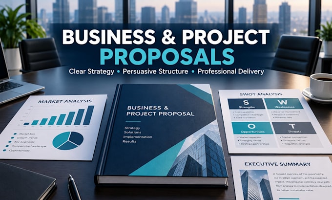 write a professional business proposal or project proposal