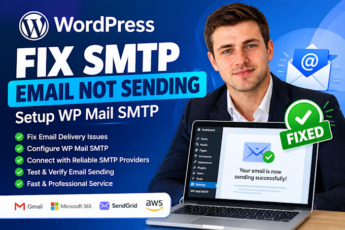 fix wordpress SMTP email not sending issue and setup wp mail SMTP