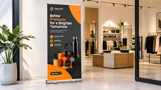 design roll up banner pull up banner or retractable banner