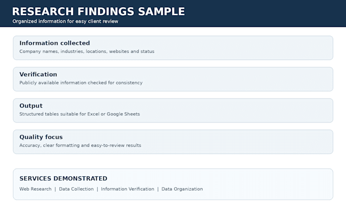 do web research and data collection