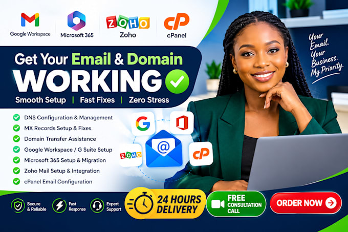 fix dns mx domain transfer google workspace g suite office 365 zoho gmail cpanel