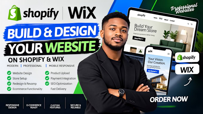 build, design, redesign, develop wordpress website godaddy ecommerce website