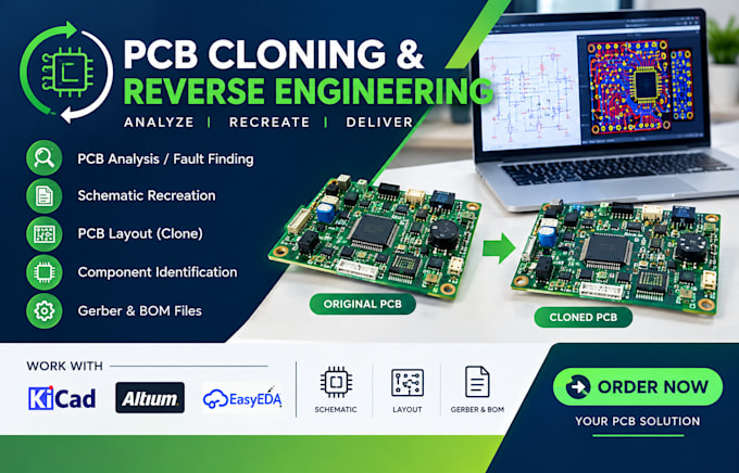 clone, copy, and reverse engineer your pcb circuit board
