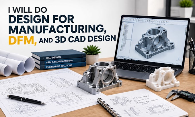 do design for manufacturing, dfm,and 3d cad design
