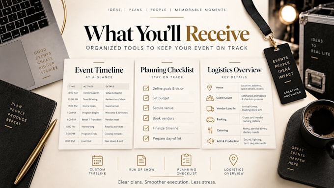 coordinate your event or production