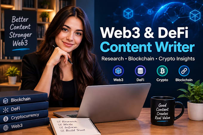 write engaging web3, defi and crypto articles backed by research