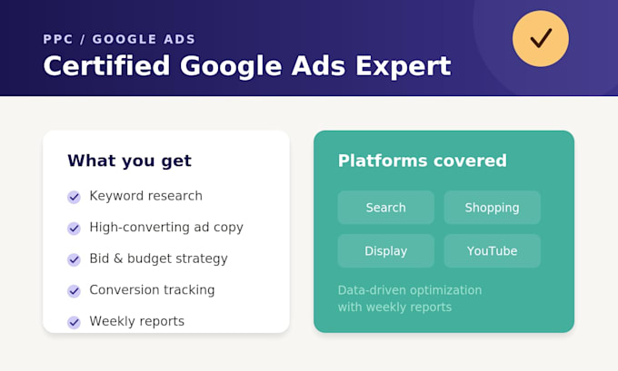 create and manage high converting google ads campaigns