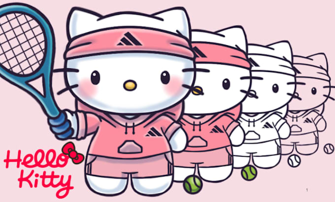 draw custom a hello kitty and sanrio characters for you