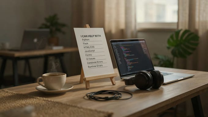 debug and fix python flask HTML CSS javascript bugs