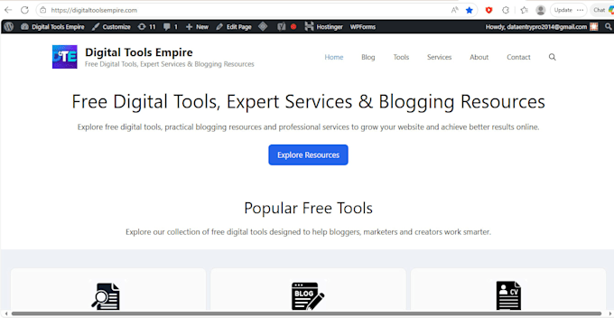 install, configure and set up your wordpress website