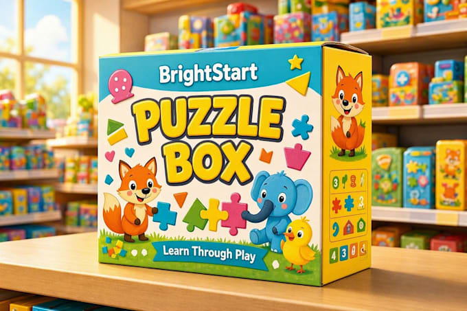 design creative box, pouch and label packaging design