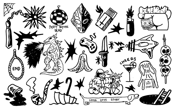 create weird illustrations for anything you need