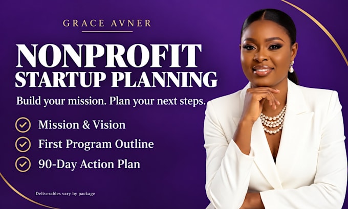 write your nonprofit mission, first program outline and 90 day launch plan