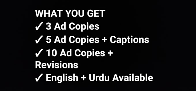 write high converting facebook and instagram ad copy