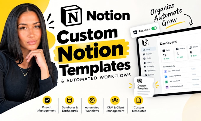 create custom notion template notion workspace notion workflow notion ai