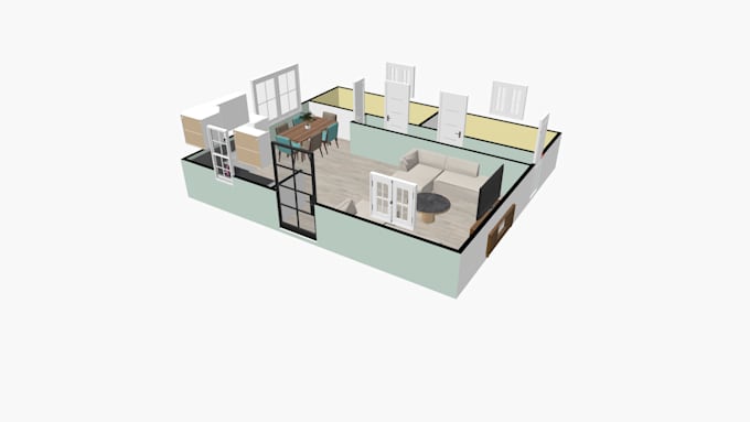 do 3d interior design and 2d 3d floor plan layout