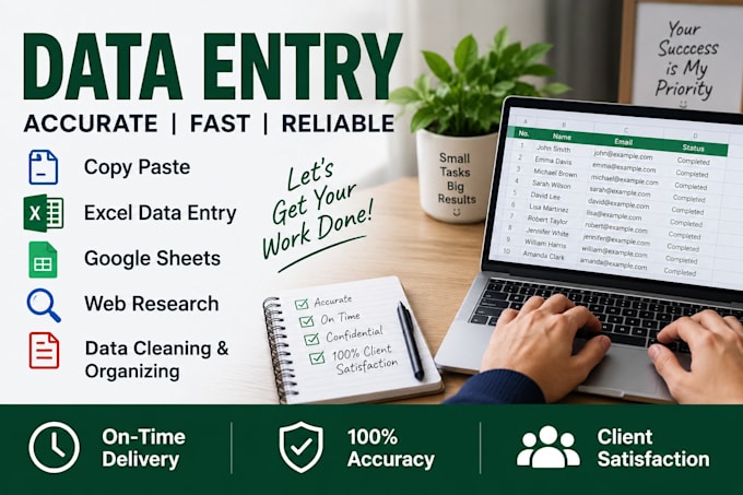 do accurate telugu english data entry, copy paste, web research