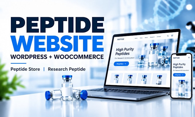 build compliant peptide website research peptide wordpress website peptide store