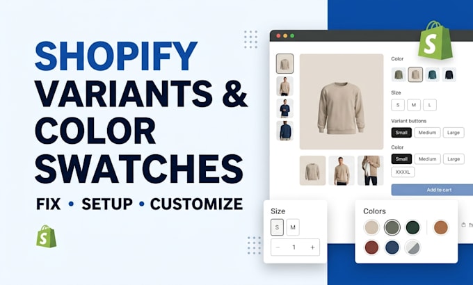 fix shopify product variants and color swatches