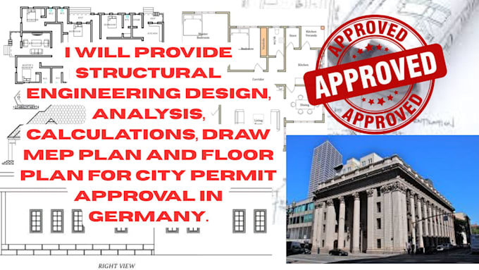 create germany architectural structural mep drainage and grading plans