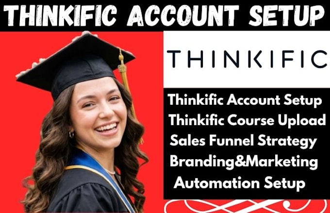 setup your thinkific account, course upload, thinkific course sales funnel