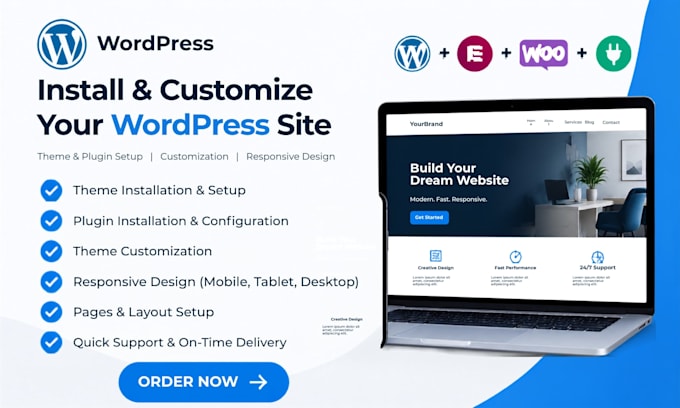 install wordpress theme and plugin, wordpress theme customization