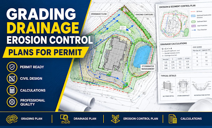 design grading, drainage and erosion control plans