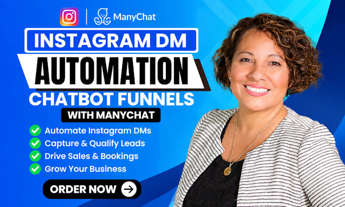 build instagram dm automation chatbot funnels with manychat