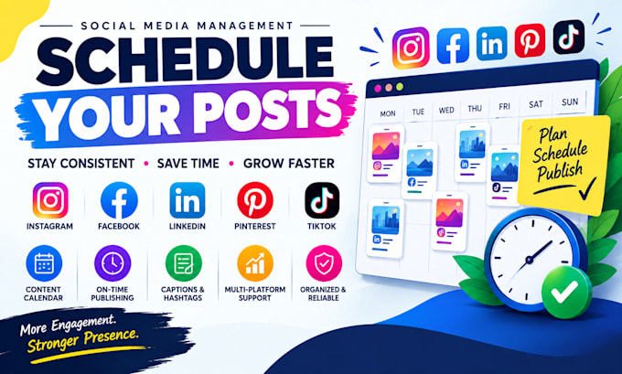 schedule post on social media instagram and facebook