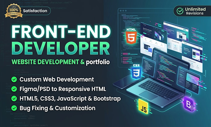 fix html css bugs or convert figma to html website