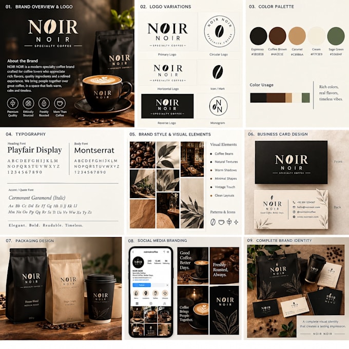create a professional visual brand identity