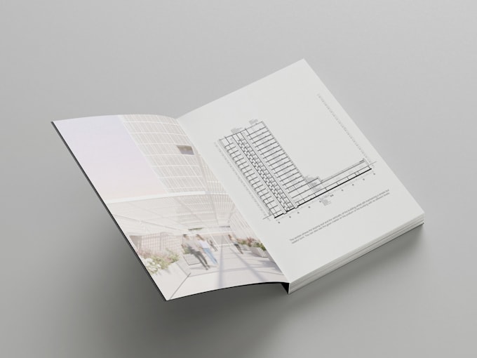 create a professional architecture portfolio template
