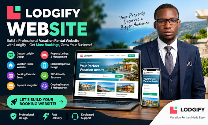 build a lodgify vacation rental direct booking website