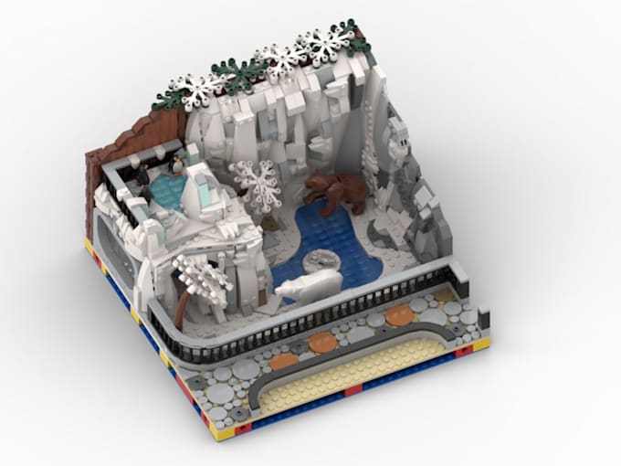 design custom lego moc house architecture using bricklink with instructions file