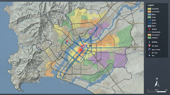 create gis maps, spatial analysis, cartography, thematic maps, location maps