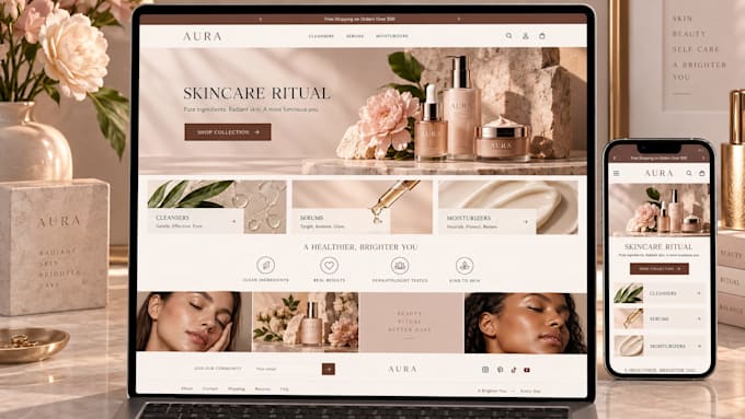 do shopify store setup, design, customization and SEO