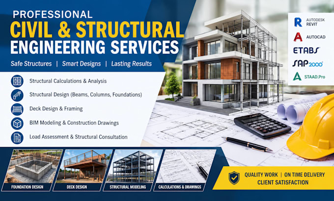 provide professional civil and structural engineering services