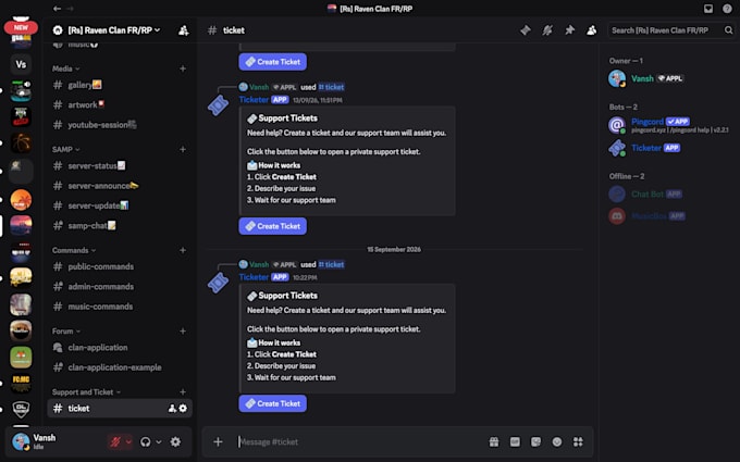 build a custom discord bot using nodejs