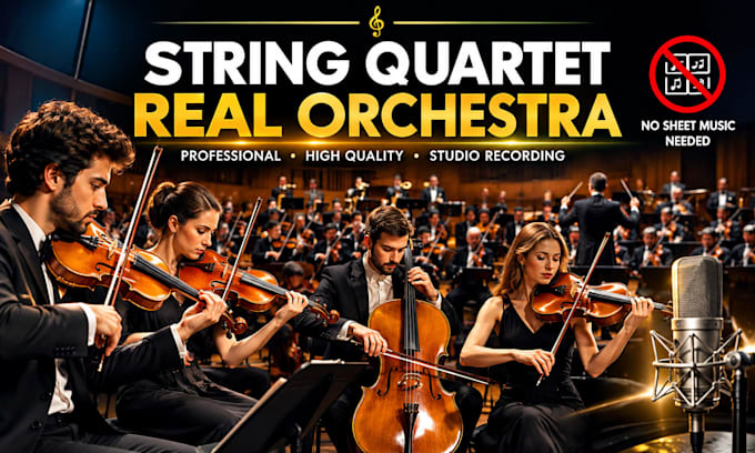 record a professional string quartet and real orchestra for your music