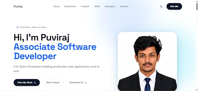 develop a responsive business or portfolio website