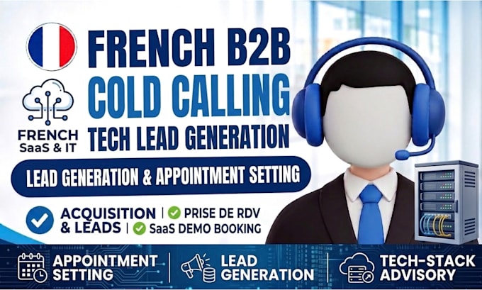 french b2b cold calling démarchage téléphonique, b2b appointment setting