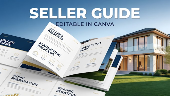 create a real estate listing presentation fully editable in canva