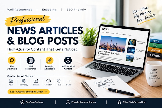 write engaging news, SEO blogs, and website content