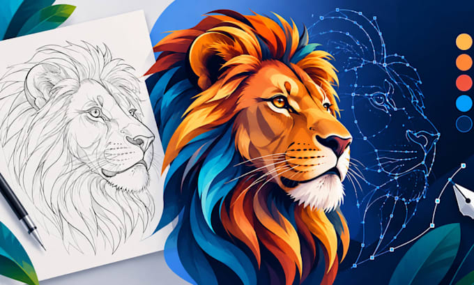 create custom vector illustration, vector art and clean scalable artwork