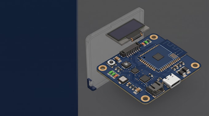 design esp32 iot sensor pcb with schematic and gerber files