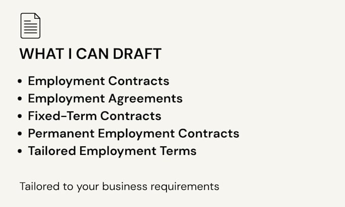 draft a professional UK employment contract