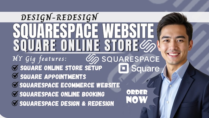 build squarespace ecommerce square website design square online store square SEO