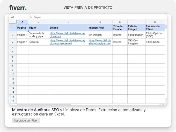 do web data extraction and clean database to excel