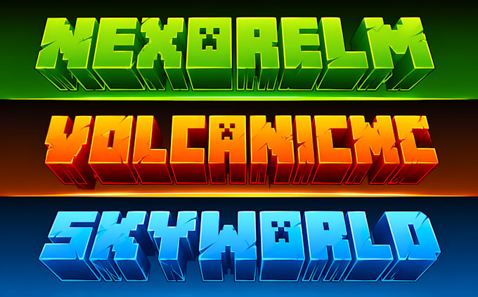 create minecraft server logo and server icon