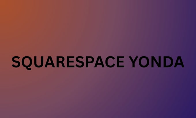 design squarespace website yonda design